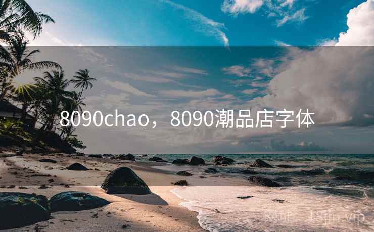 8090chao，8090潮品店字体