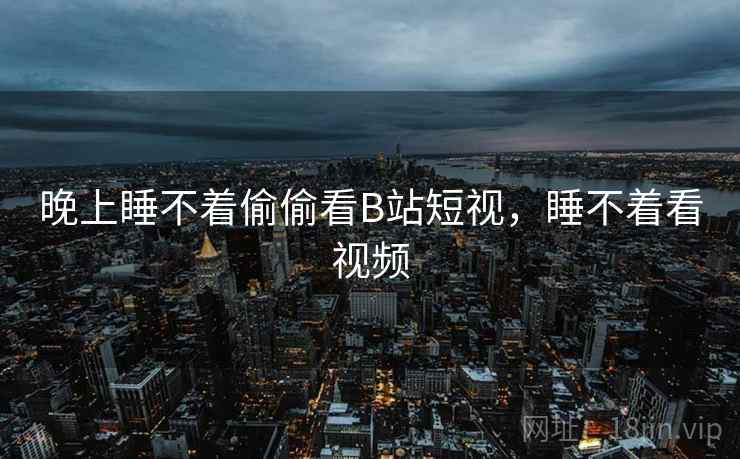 晚上睡不着偷偷看B站短视，睡不着看视频